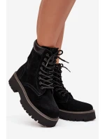 Dámské semišové workery Big Star – černé