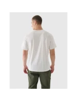 Oversize hladké unisex tričko 4F 4FRAW24TTSHU2672-12S