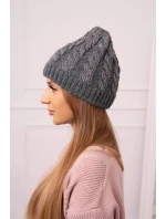 Dámská čepice Kalina K362 tmavě šedá