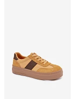 Dámské semišové tenisky Big Star TT274166 Žluté