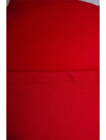 Zateplená mikina s asymetrickým zipem červené barvy