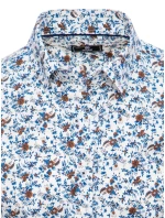 FashionStreet pánská bílá košile s krátkým rukávem KX1011 FashionStreet pánská bílá košile s krátkým rukávem KX1011