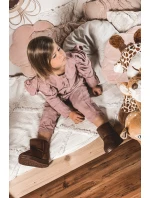 Dětské Teplé Sněhule Semišové Hnědé Gooby