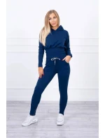 Komplet z szerokimi ściągaczami jeans Komplet z szerokimi ściągaczami jeans