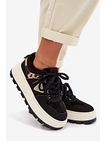 Dámské tenisky na platformě černé Florinda