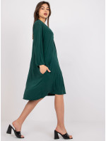 Dámské šaty Dress-EM-SK-604.10P-tmavě zelená
