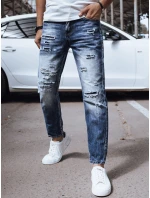 Pánské modré džínové kalhoty FashionStreet UX4349 Pánské modré džínové kalhoty FashionStreet UX4349
