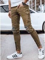 Pánské olivové džínové kalhoty FashionStreet UX4353