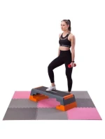 Multipack One Fitness puzzle podložka MP10 růžovo-šedá 9 dílků 10 mm