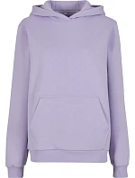Build your Brand BY 289 Dámská oversize mikina s kapucí "Fluffy" 56.0289 lilac