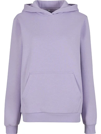 Build your Brand BY 289 Dámská oversize mikina s kapucí "Fluffy" 56.0289 lilac