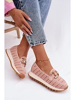 Slip On tenisky se zlatým detailem GOE TT2N4081 růžové