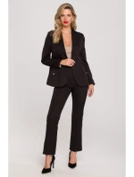 K141 Sako s dvojitými kapsami s klopou - černé K141 Sako s dvojitými kapsami s klopou - černé