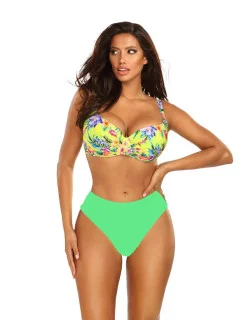 Dámské dvoudílné plavky Hawaii 7 S940HA7-3 žluto-zelené - Self