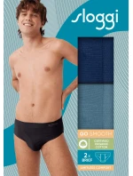 Pánské slipy GO Smooth Brief C2P - UNKNOWN - modré V003 - SLOGGI