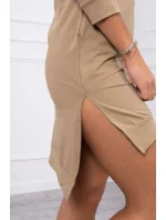 Šaty s delšími zády a barevným velbloudím potiskem