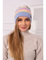 Fleecová čepice Patrycja K254 pink+blue Fleecová čepice Patrycja K254 pink+blue