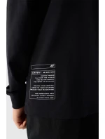 Tričko S Dlouhým Rukávem Pro Chlapce S Potiskem Regular 4F 4FJWAW24TLONM294-20S Černé Tričko S Dlouhým Rukávem Pro Chlapce S Potiskem Regular 4F 4FJWAW24TLONM294-20S Černé