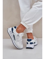 Sportovní Boty Tenisky Dámské Big Star NN274A103 HI-POLY SYSTEM Bílá-Námořnická