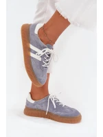 Semišové dámské sneakersy na platformě modré Marisae Semišové dámské sneakersy na platformě modré Marisae