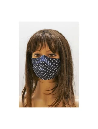Bavlněná rouška puntík tmavě modrá - Vestis Bavlněná rouška puntík tmavě modrá - Vestis