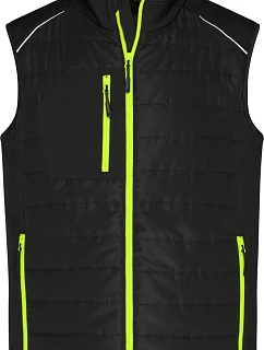 Daiber JN 1822 Pánská hybridní vesta 02.1822 black/neon yellow