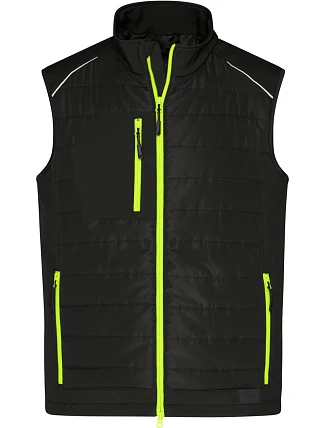 Daiber JN 1822 Pánská hybridní vesta 02.1822 black/neon yellow Daiber JN 1822 Pánská hybridní vesta 02.1822 black/neon yellow