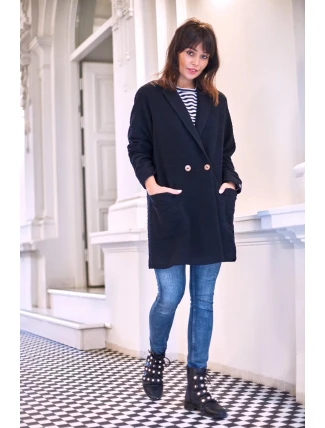 Dámský plášť B099 černý - BEwear Dámský plášť B099 černý - BEwear