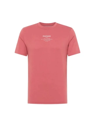 Pánské tričko Alex C Print M 1013806 8268 skořicové - Mustang