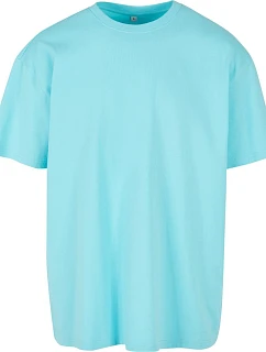 Build your Brand BY 102 Oversize tričko z těžké bavlny 56.0102 beryl blue