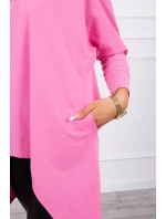 Oversize halenka ve světle růžové barvě Oversize halenka ve světle růžové barvě