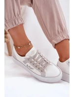 Dámské trampky na platformě Lee Cooper – bílo-šedé