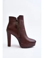 Boty na podpatku  model 189051 Step in style