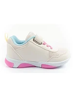 Leomil dětské sportovní boty tenisky minnie mouse na suchý zip LED