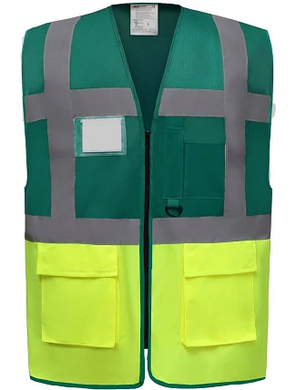 Yoko HVW 801 Hi-Vis multifunkční vesta 79.W801 paramedic green/hi vis yellow Yoko HVW 801 Hi-Vis multifunkční vesta 79.W801 paramedic green/hi vis yellow