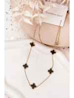 Nerezový řetízek Zlatavě-černý