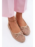 Síťové baleríny s ozdobou Vinceza 62270 Zlaté