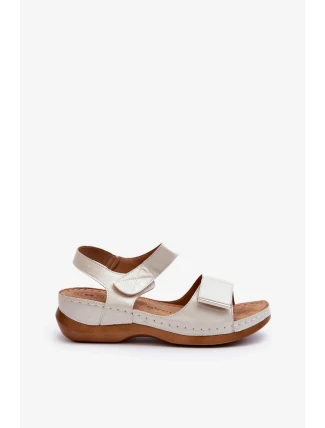 Pohodlné dámské sandály na suchý zip Silver Iphiope