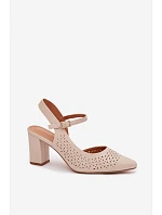 Sandály na podpatku  model 226504 Step in style