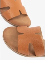 Pohodlné nazouváky Karmelowy dámské bez podpatku Pohodlné nazouváky Karmelowy dámské bez podpatku