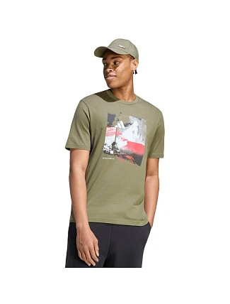 Pánské tričko adidas Memories of Sport Outdoor Graphic khaki KC7098