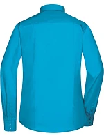 Daiber JN 677 Popelínová halenka s dlouhým rukávem 02.0677 turquoise Daiber JN 677 Popelínová halenka s dlouhým rukávem 02.0677 turquoise