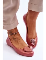 Dámské baleríny ZAXY se srdcem LL285028 Růžová