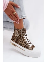 Dámské tenisky na platformě s leopardím vzorem Meloria