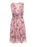 S225 Šifonové šaty s hlubokým výstřihem - model 1 S225 Šifonové šaty s hlubokým výstřihem - model 1