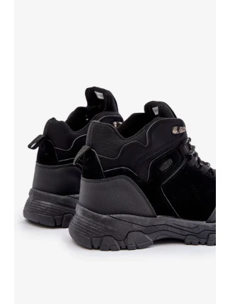 Zateplené Pánské Trekingové Boty Šněrovací Černé Zerista Zateplené Pánské Trekingové Boty Šněrovací Černé Zerista