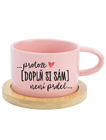 Personalizovaný keramický hrníček "MAKRONKA" - ... protože [doplň si sám] není prdel ...