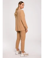 Dámské sako M602 hnědé - MOE Dámské sako M602 hnědé - MOE