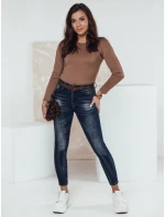 BLUEDEN dámské džínové kalhoty s páskem FashionStreet UY2317