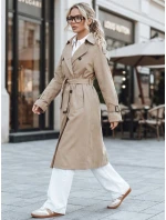 FashionStreet dámský dvouřadový béžový trenčkot TY5352